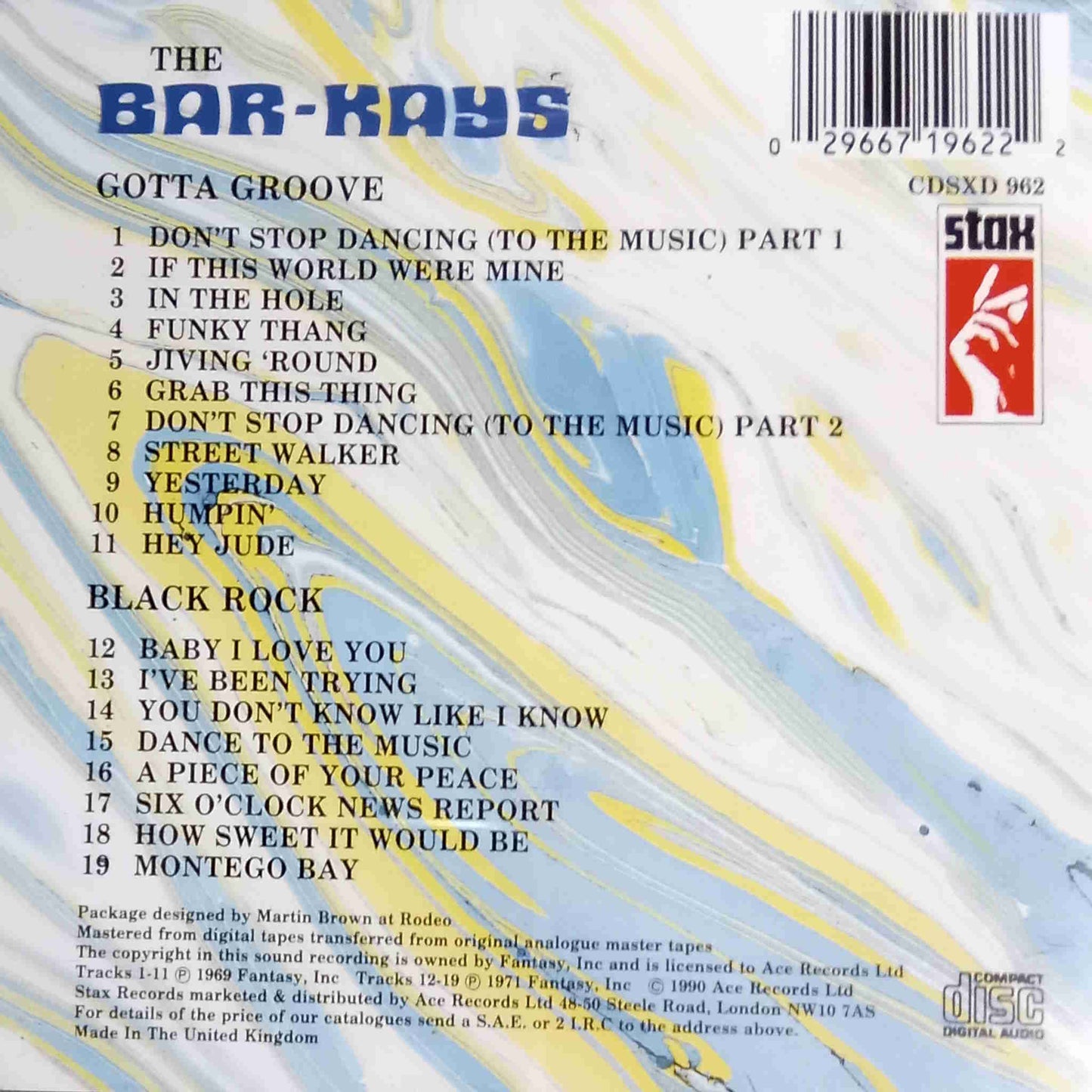 the bar-kays gotta groove black rock cd tracks