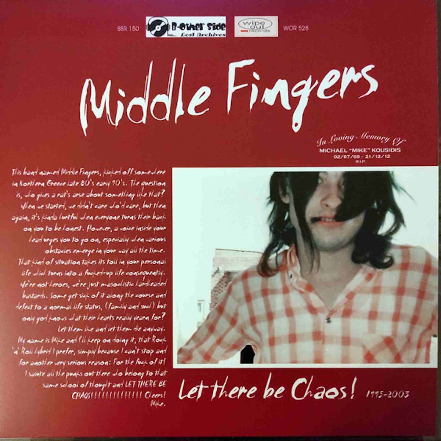 MIDDLE FINGERS - Let There Be Chaos! - vinyl LP + CD
