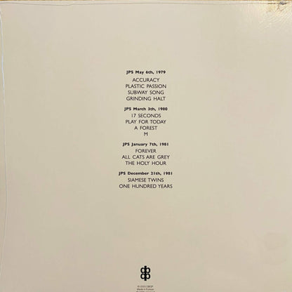 CURE - BBC Sessions 1979-1981 - vinyl LP