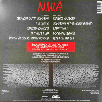 N.W.A. - Straight Outta Compton - vinyl LP