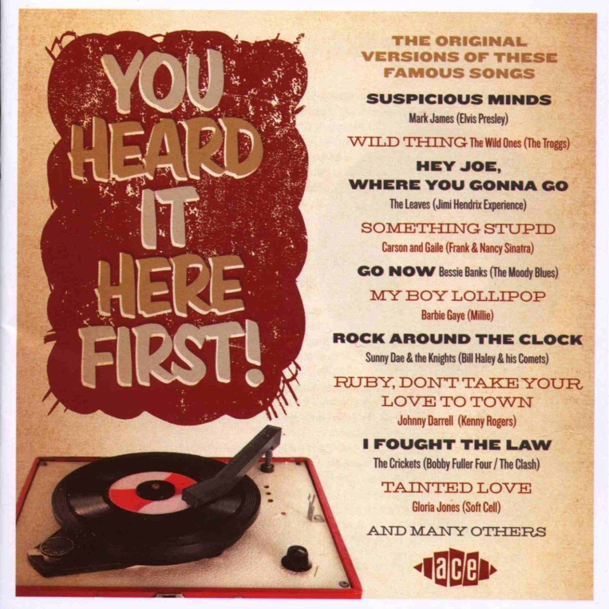 various cd compilation you heard it here first the original versions of these famous songs 
