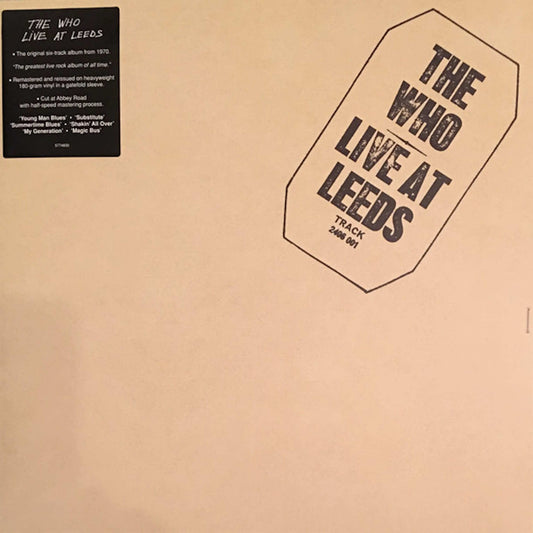WHO - Live At Leeds - vinyl LP (half-speed)